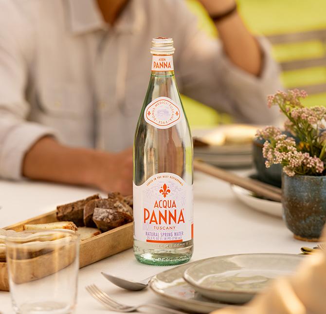 acqua panna 75 cl glass bottle lunch